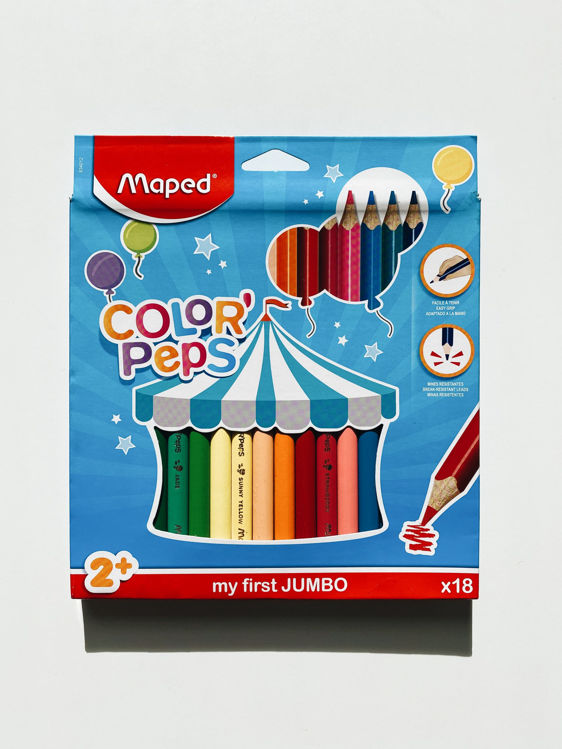 Picture of FR83401200-Maped Jumbo Coloured Pencils (18)